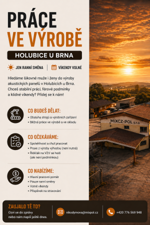 Práce ve výrobě - Holubice